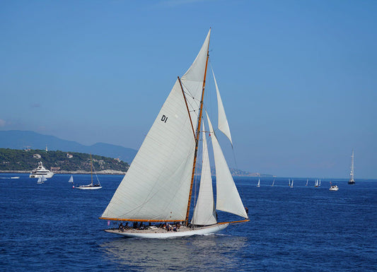 Photography of a sailing match in Monaco