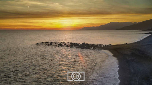 Photography of a sunset in Bordighera